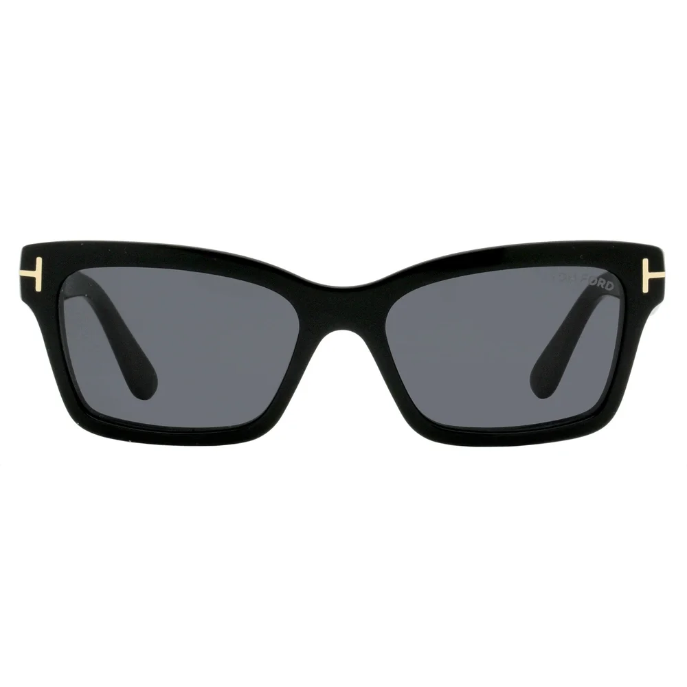 Tom Ford Black Sunglasses with Gold T-Accent